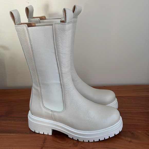 L’intervalle off white seracuse leather Chelsea Chunky lug sole boots 37 - Picture 6 of 10